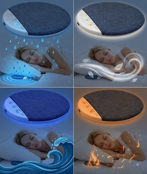All-in-One White Noise & Ambient Sleep Sound Machine with Ambient Light